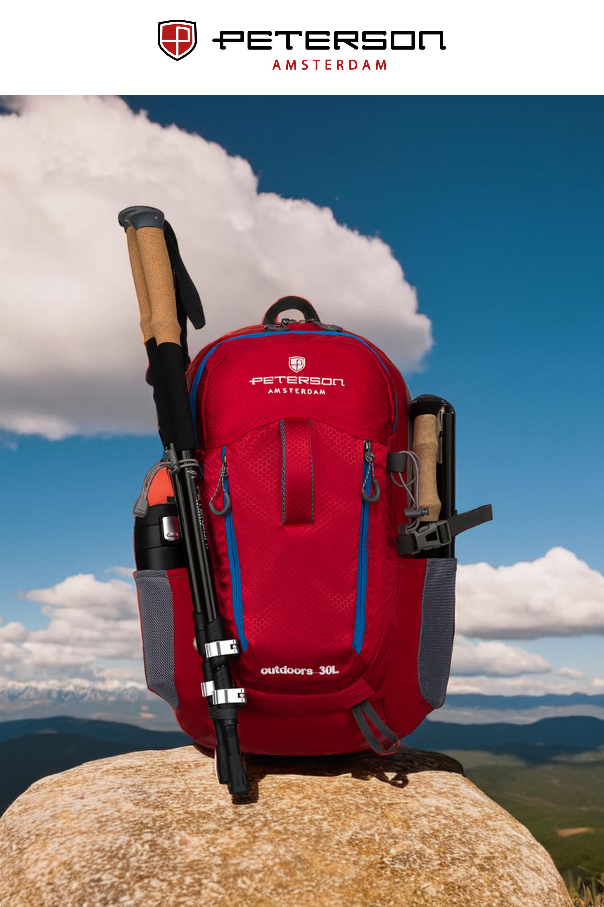 plecak ptn jps-02-8498 red/blu