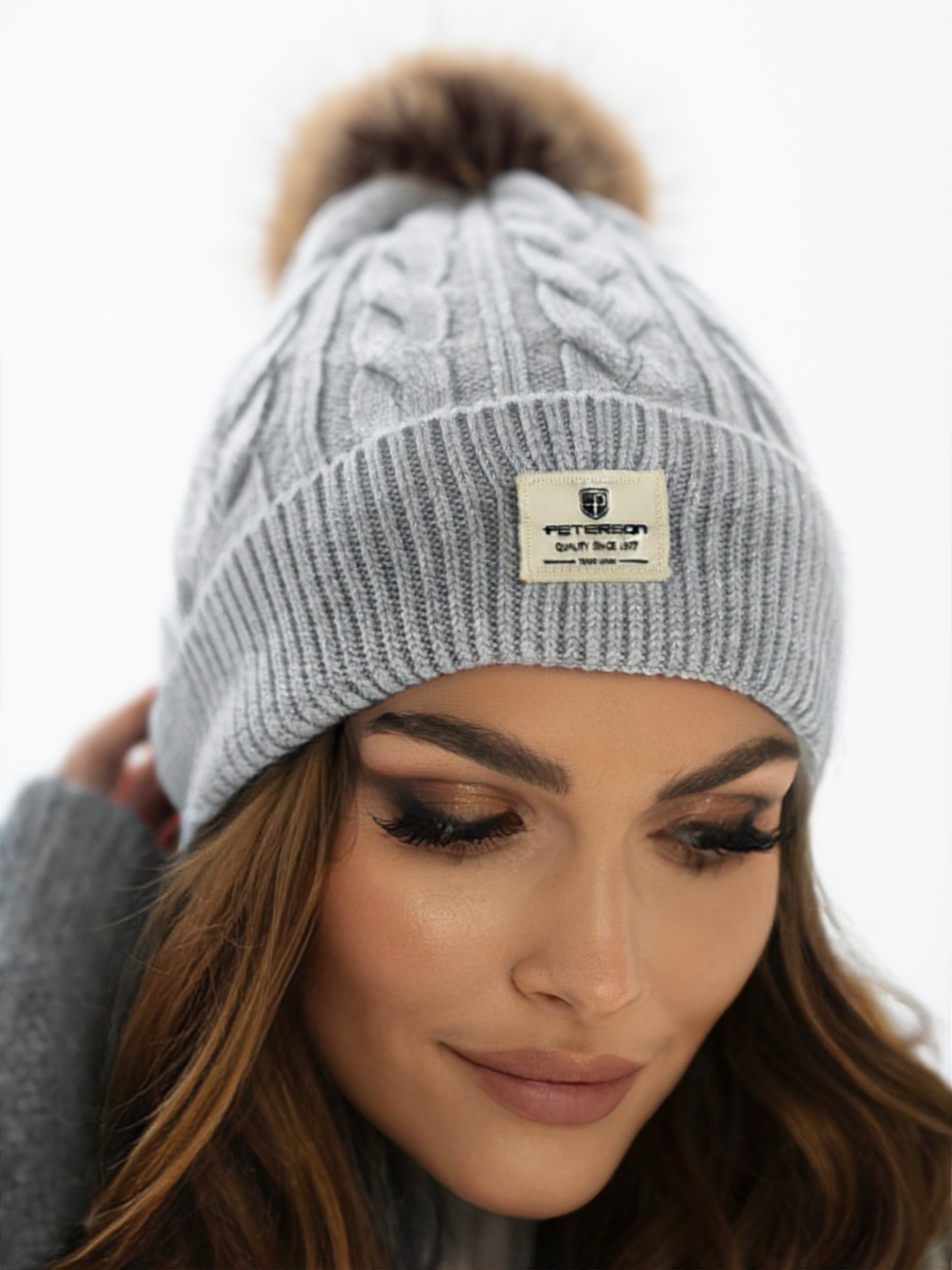 czapka ptn hat-06-7675 grey