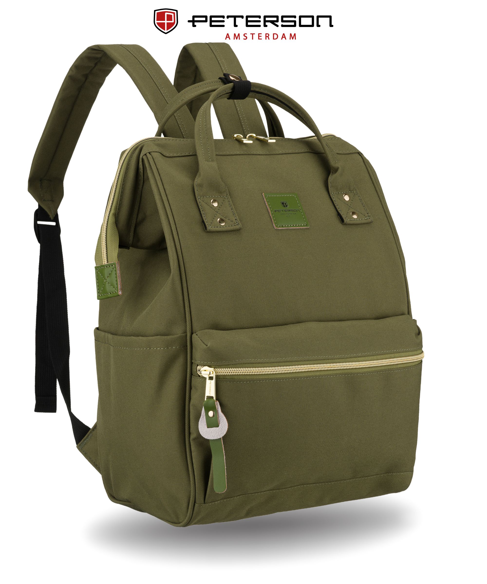 plecak materiałowy ptn alfa-0343 green