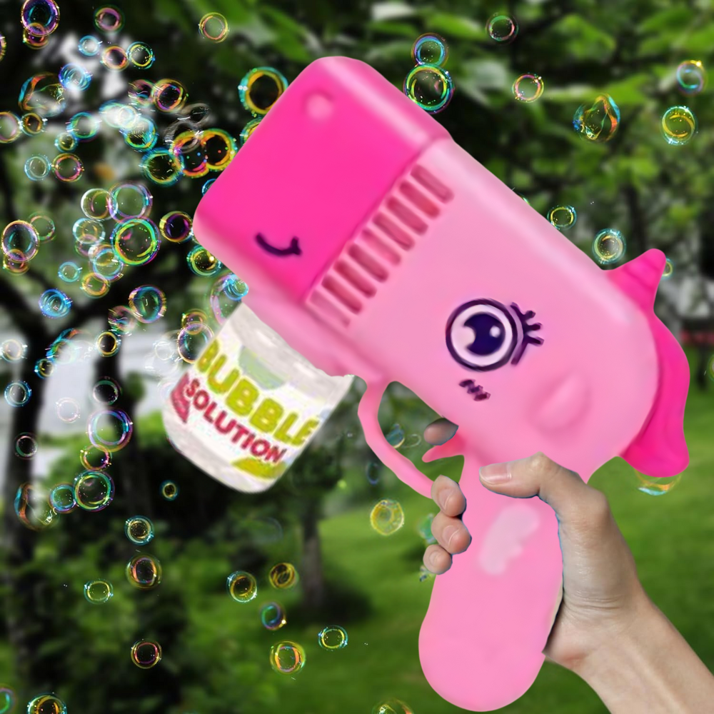 pistolet na bańki mydlane aparat do tworzenia baniek mydlanych + płyn