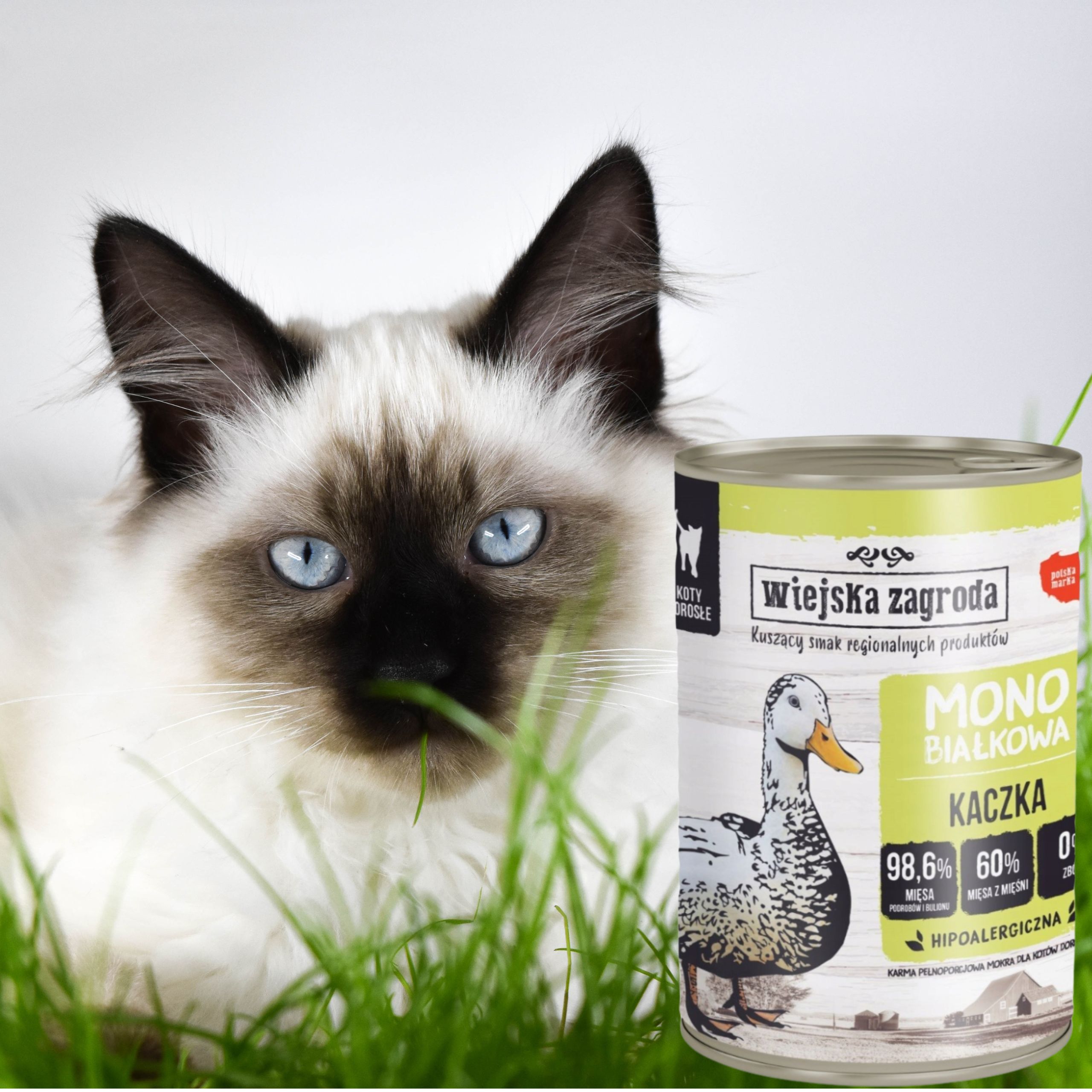 karma mokra dla kota monobiałkowa kaczka 400g wiejska zagroda na alergię