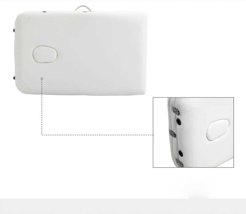 łóżko do masażu składane aluminiowe białe pako 700-039wt