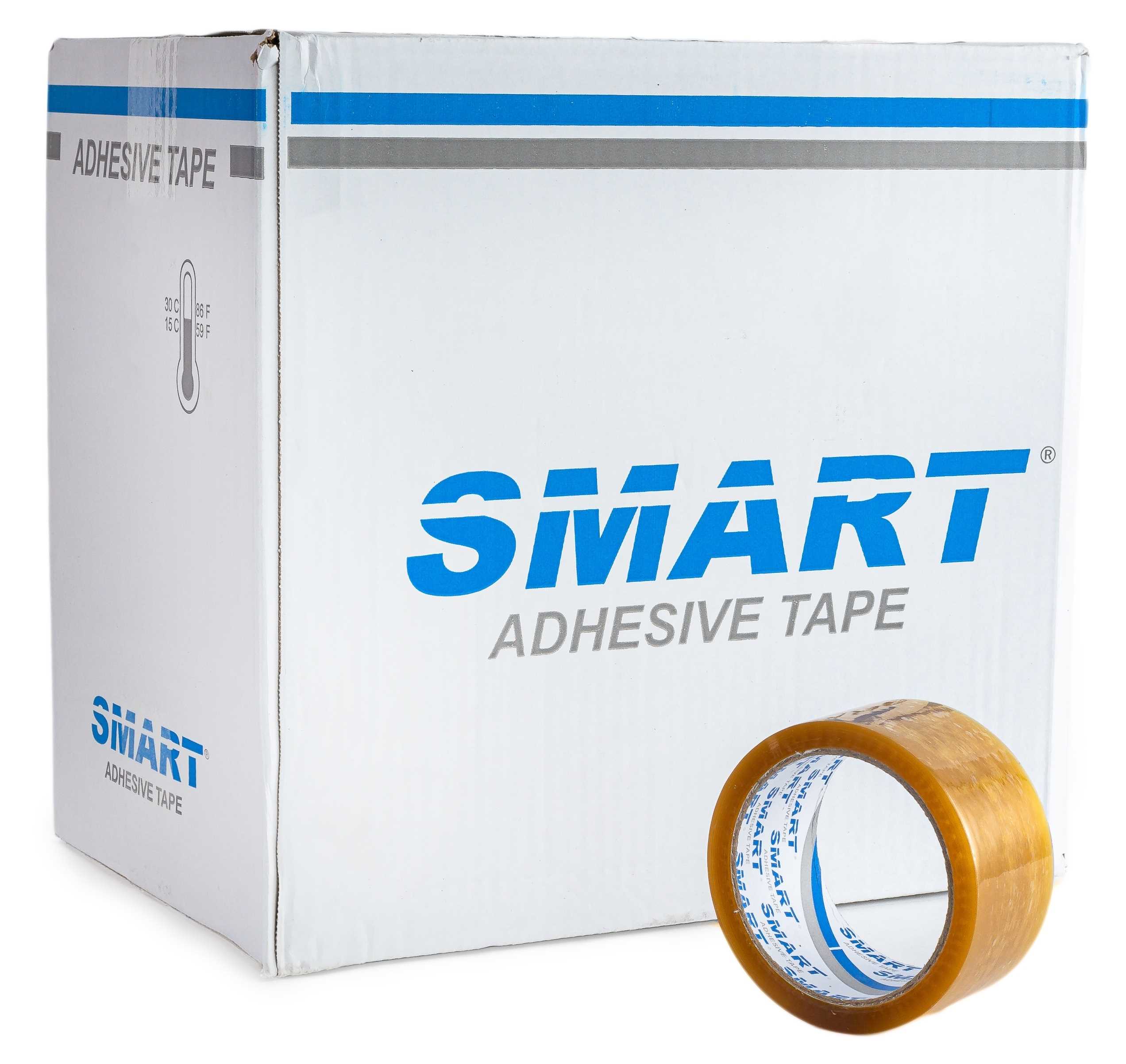 taśma pakowa smart transparent kauczuk naturalny (solvent) 48/60y - 36 szt.
