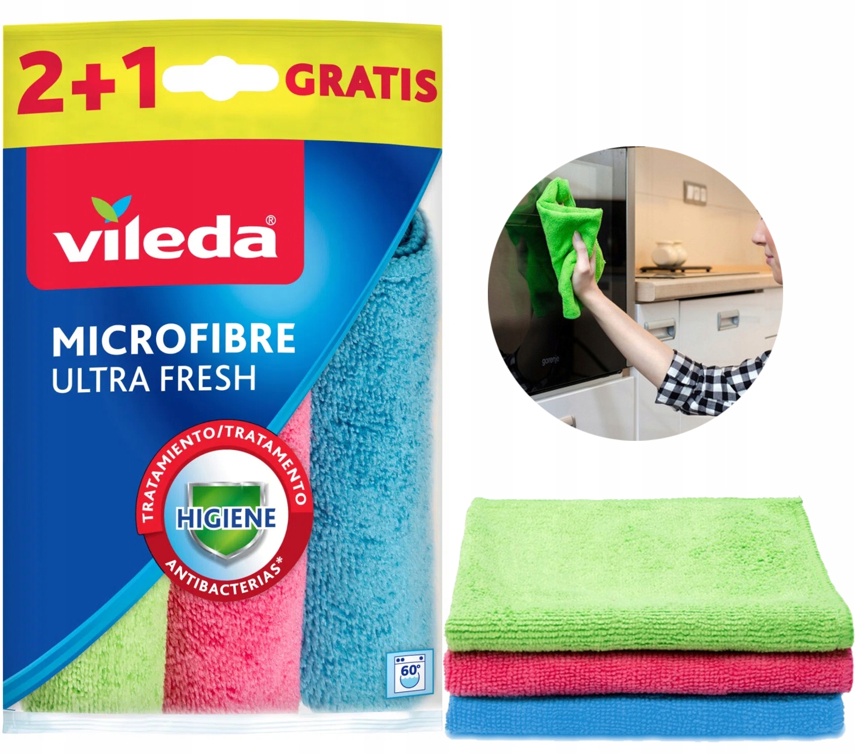 ściereczka vileda mikrofibra ultra fresh 3 szt.