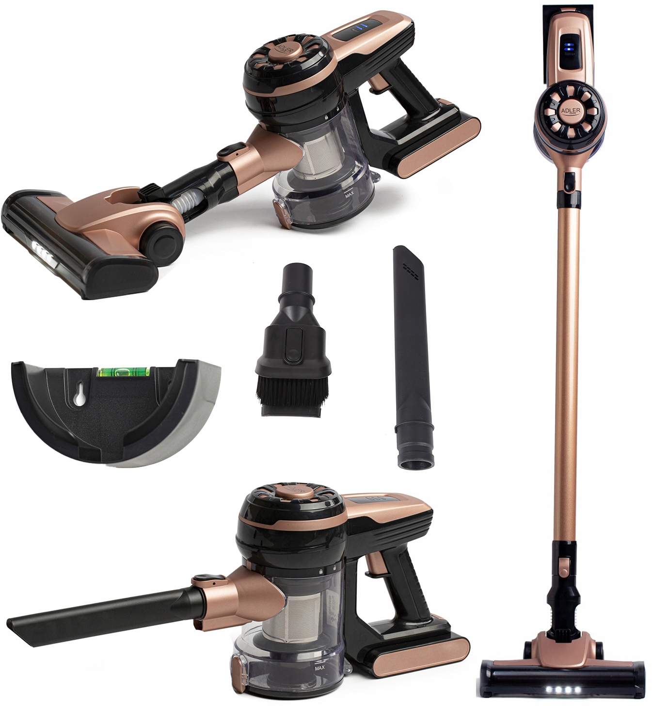 odkurzacz ręczny pionowy bezworkowy adler ad 7044