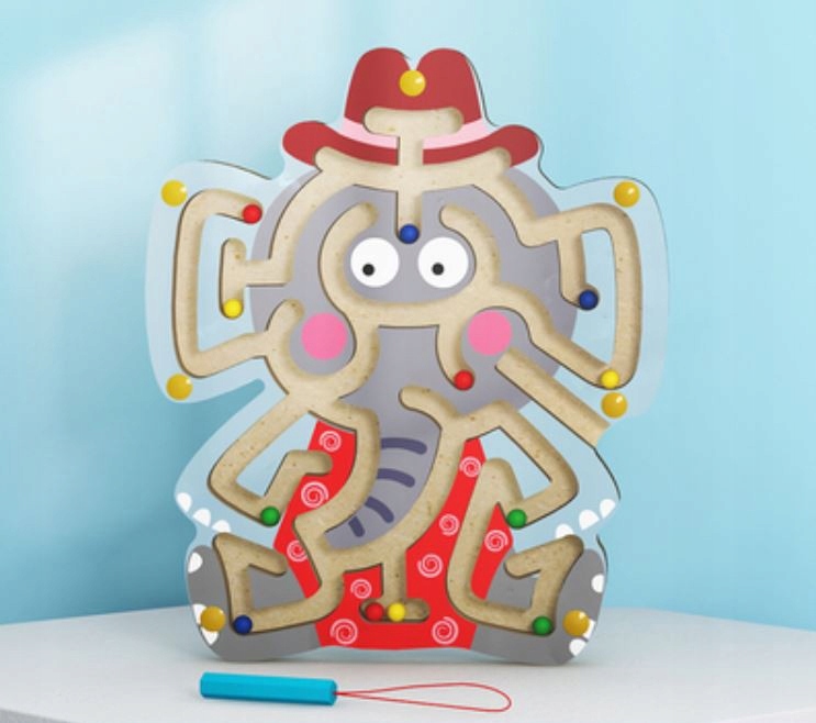 drewniany labirynt słoń jhtoy-312