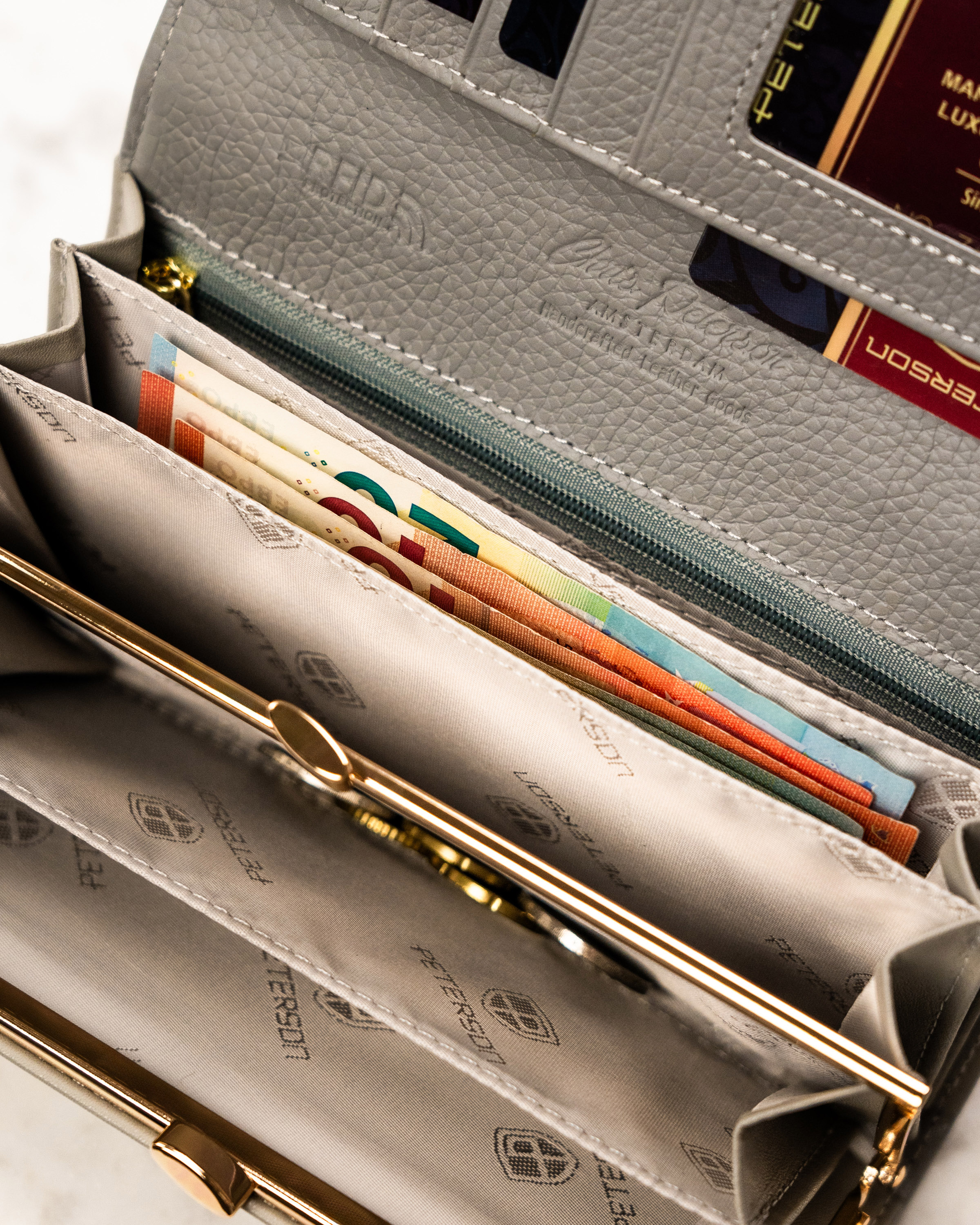 portfel damski skórzany ptn ph24-lfl-7049 green