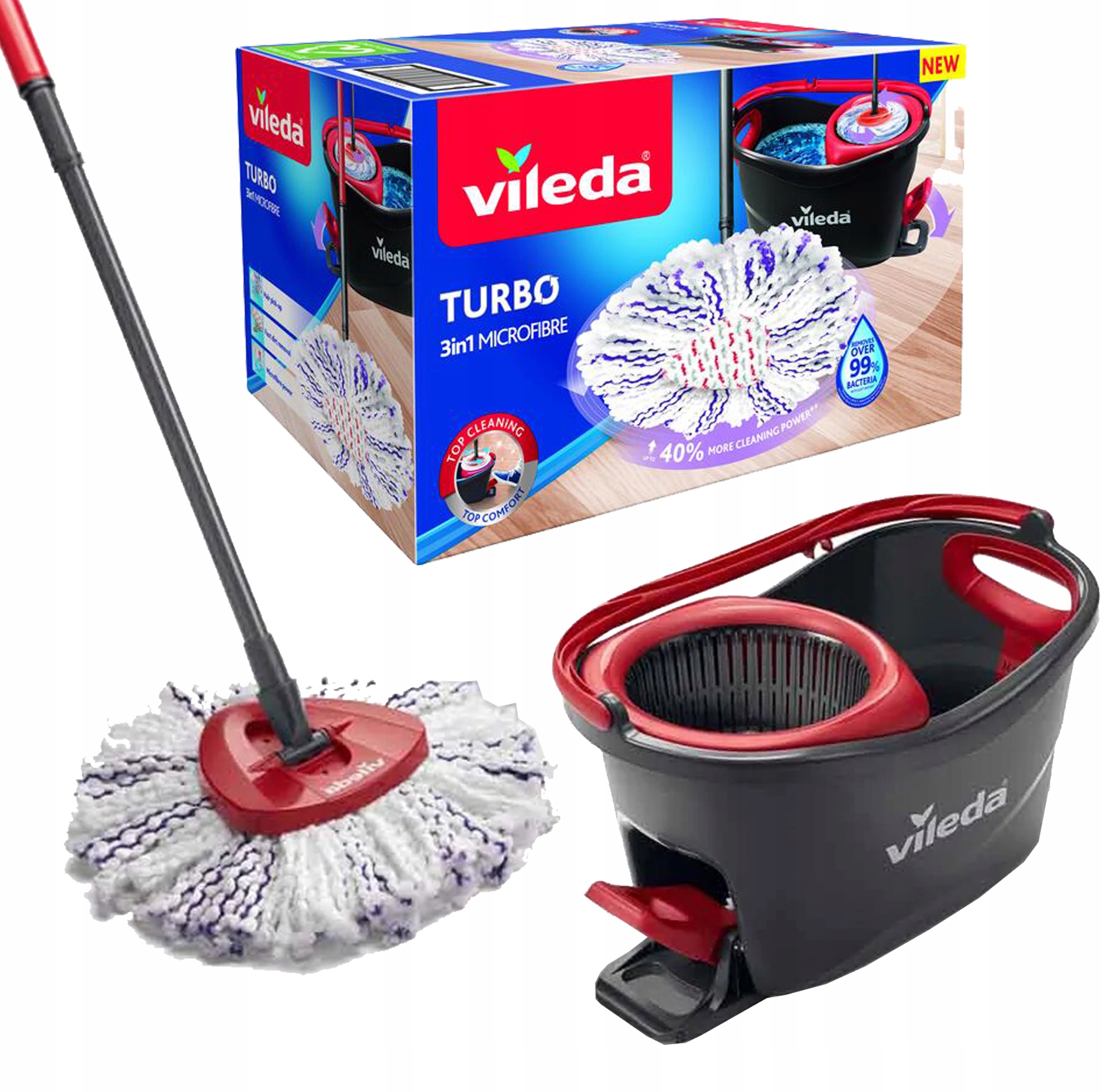 mop obrotowy vileda turbo 3w1 microfibre