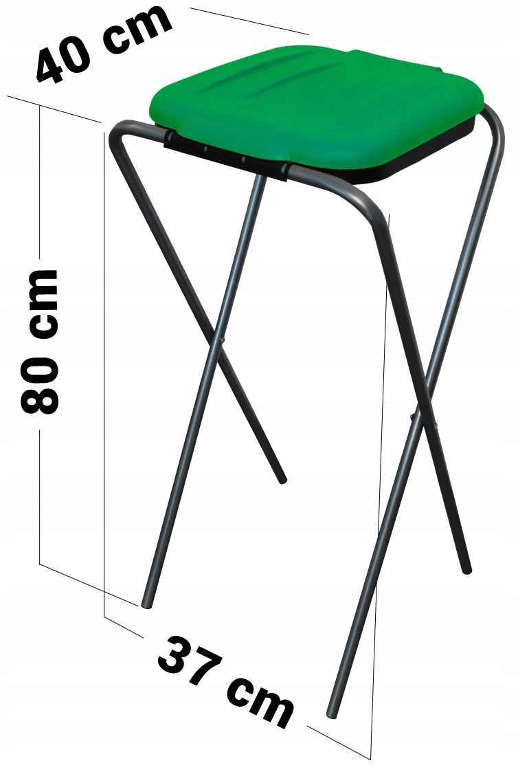 stojak do segregacji odpadów (1-stanowiskowy) zielony