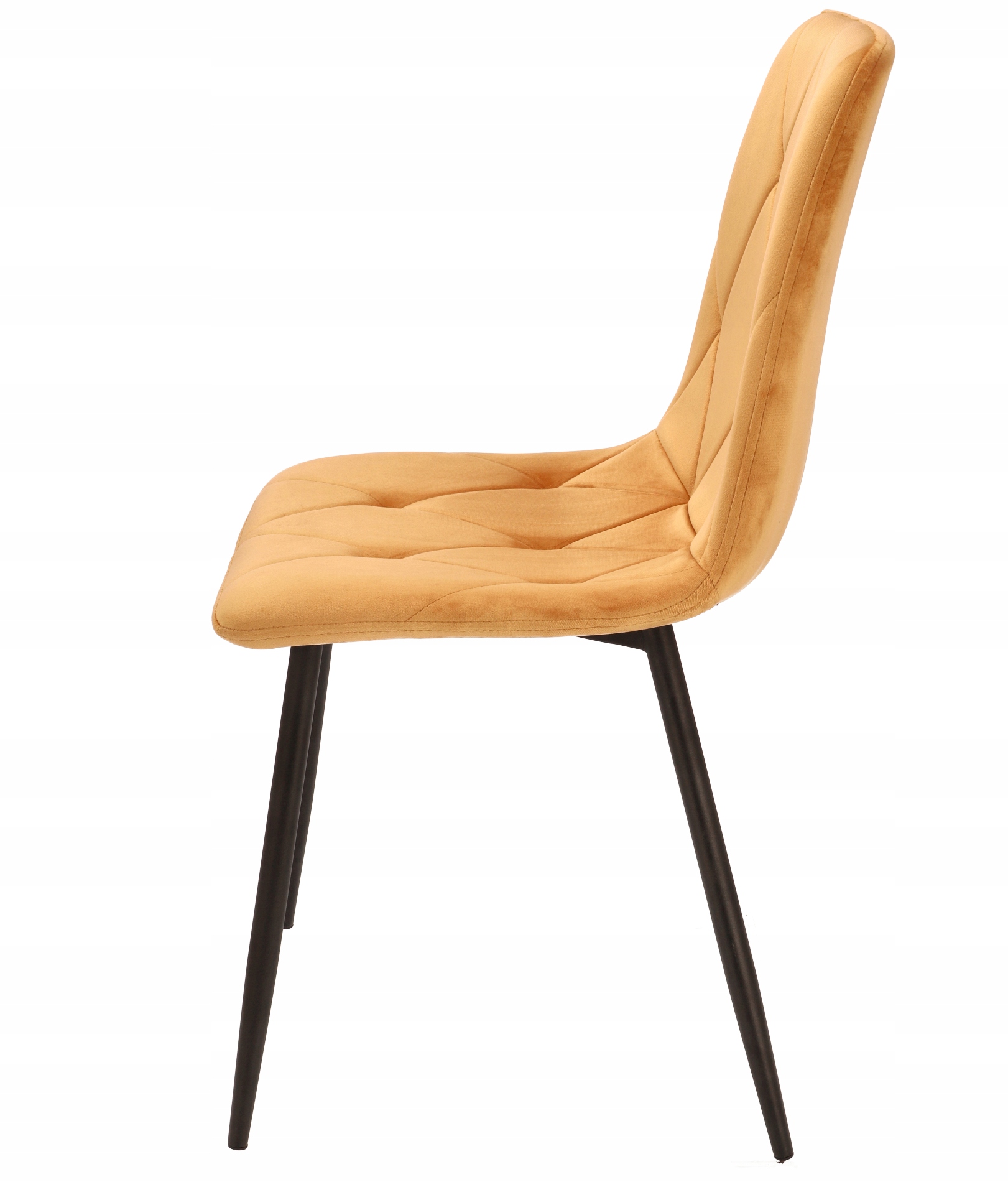 4 x krzesło tapicerowane pikowane welur nowoczesne