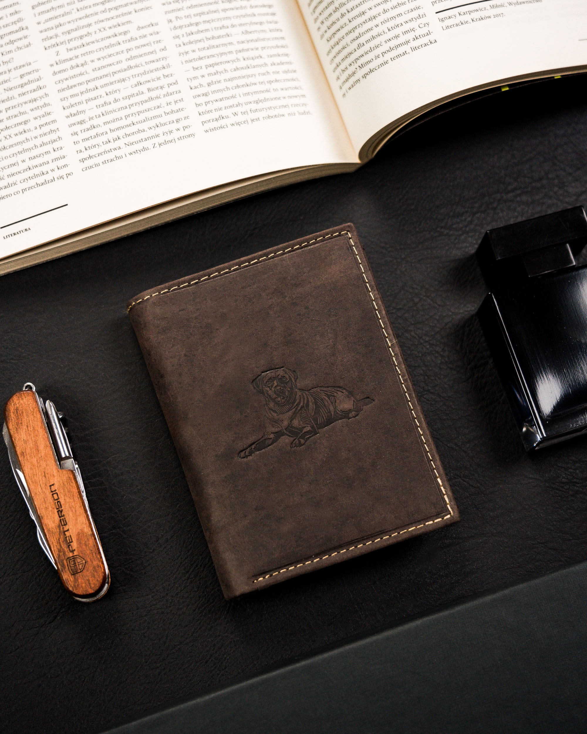 portfel męski skórzany n4-chm-dog-1-bl-brown