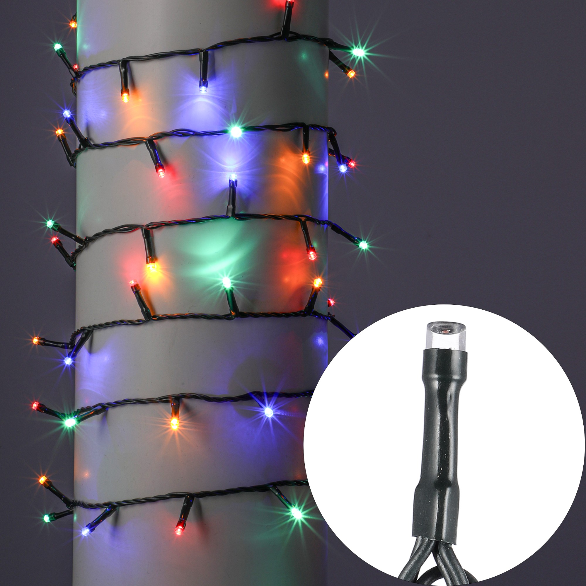 lampki choinkowe 180 led kolorowe z timerem i kontrolerem 8 funkcji święta