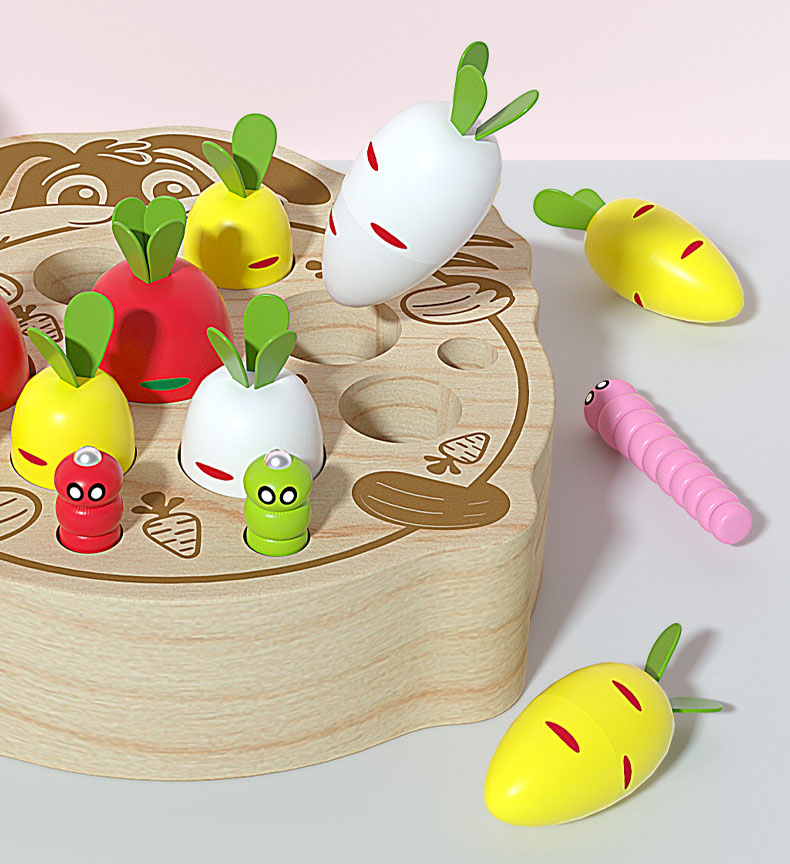 łapanie robaczków gra logiczna zręcznościowa królik marchewki jhtoy-566