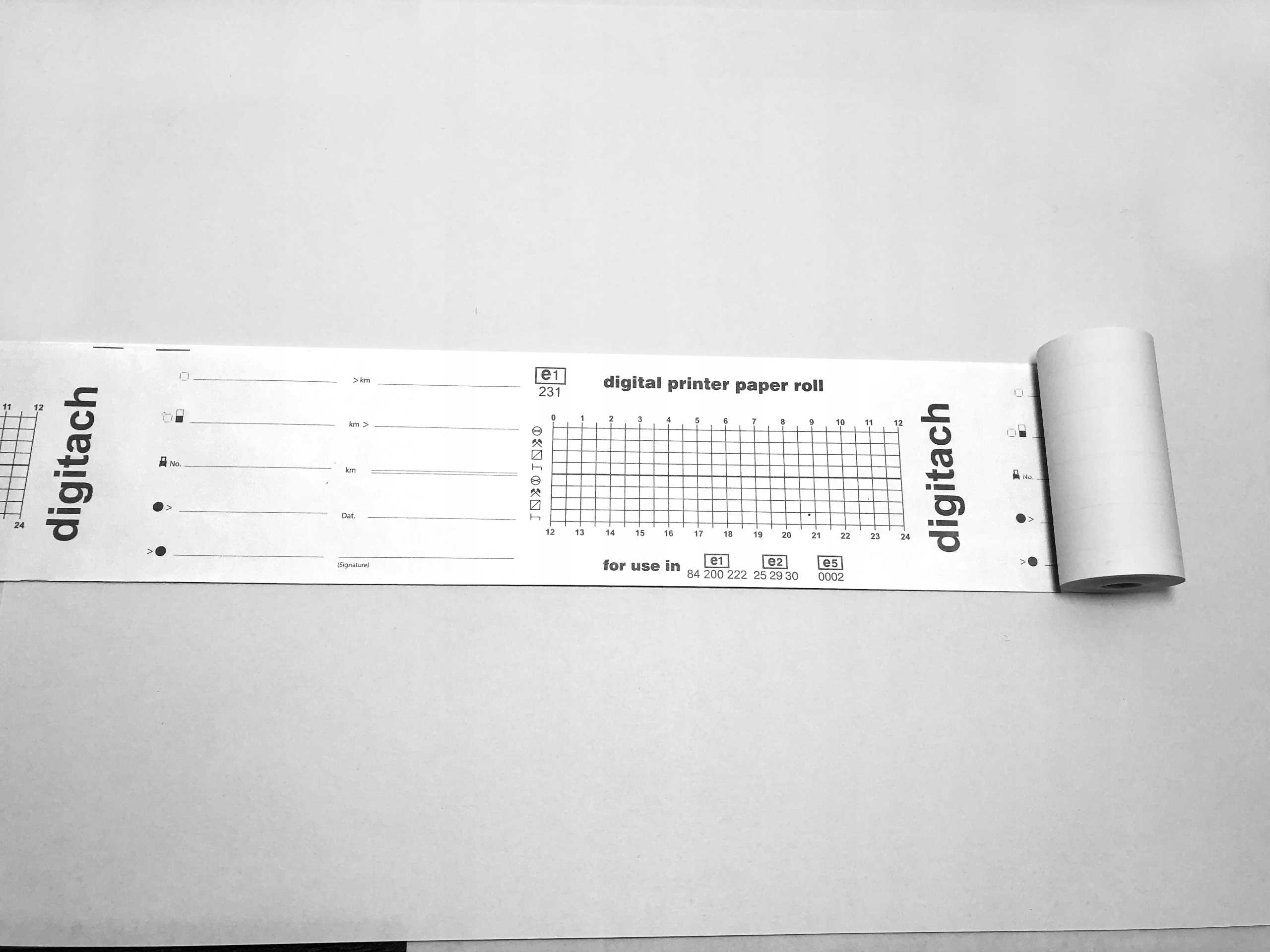 papier do tachografu cyfrowego uniwersalny