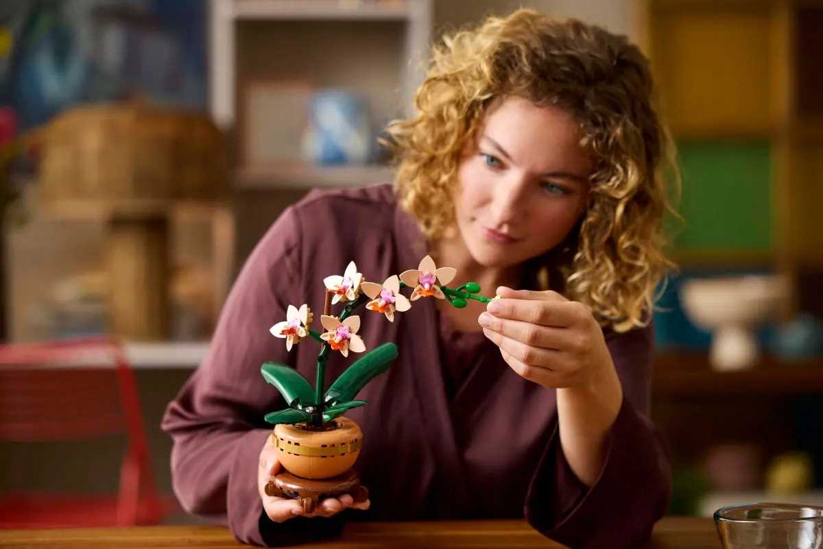 10343 - lego the botanical collection - mała orchidea