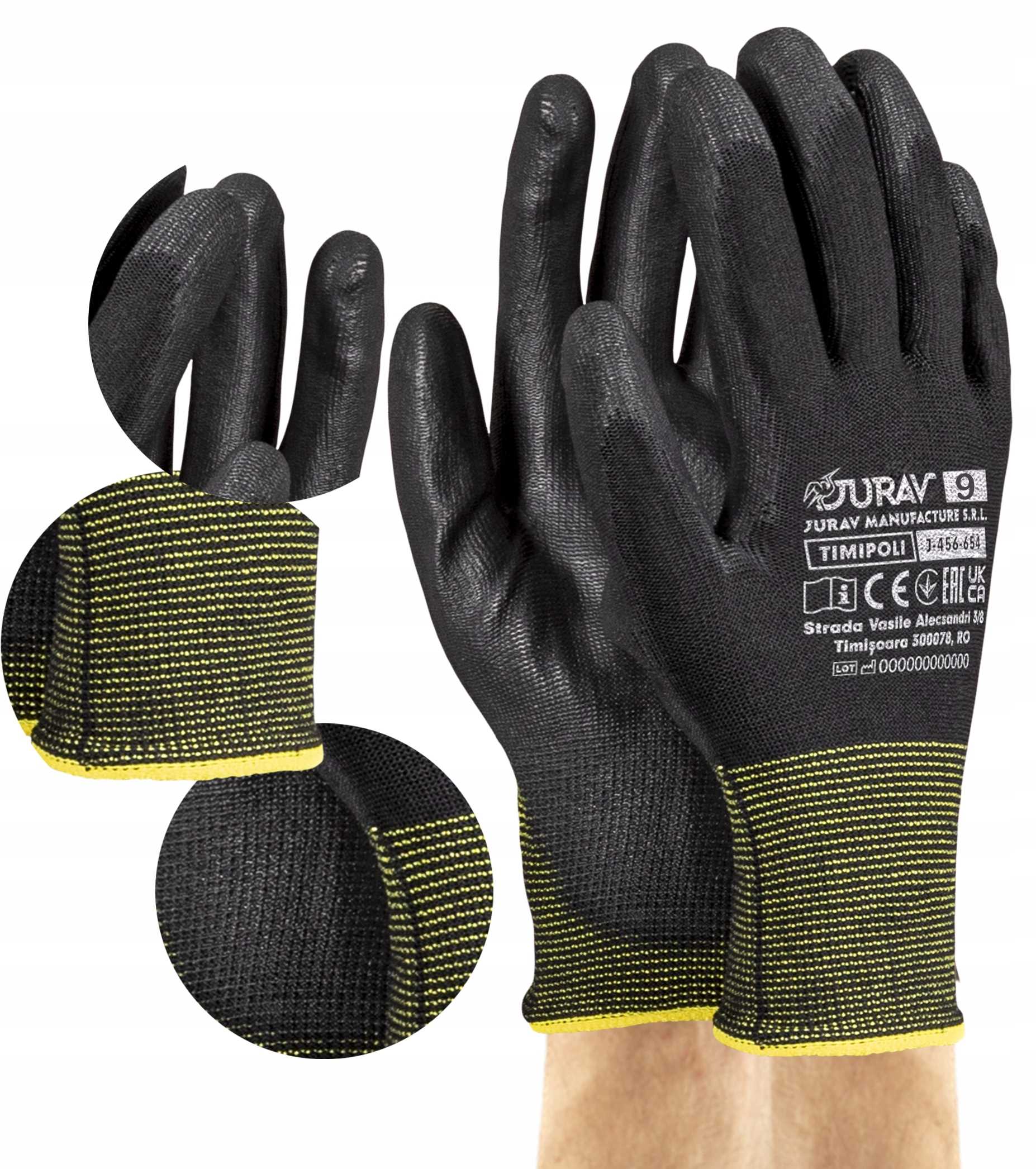 rękawice robocze czarne j-timipoli_bb9-l - 240 par