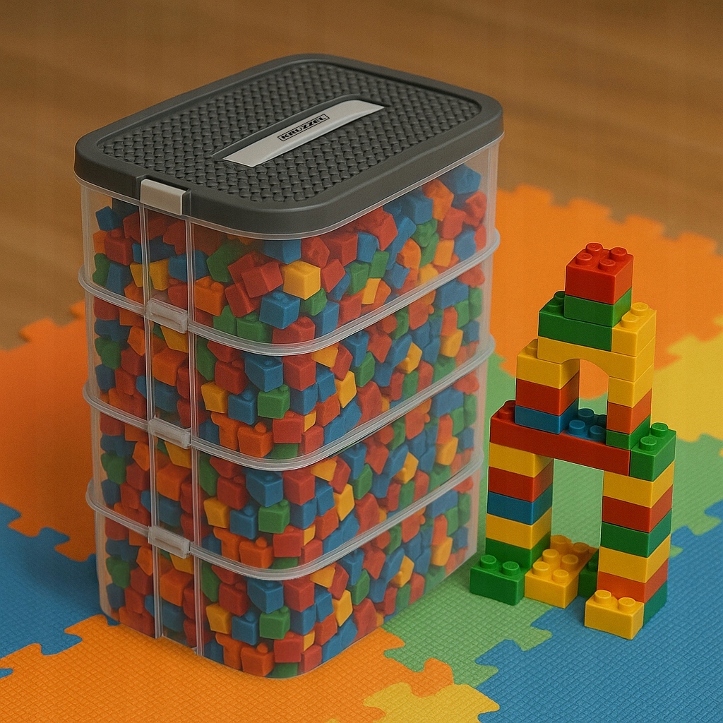 pudełko na klocki- 4 poziomy 29l kruzzel 25758