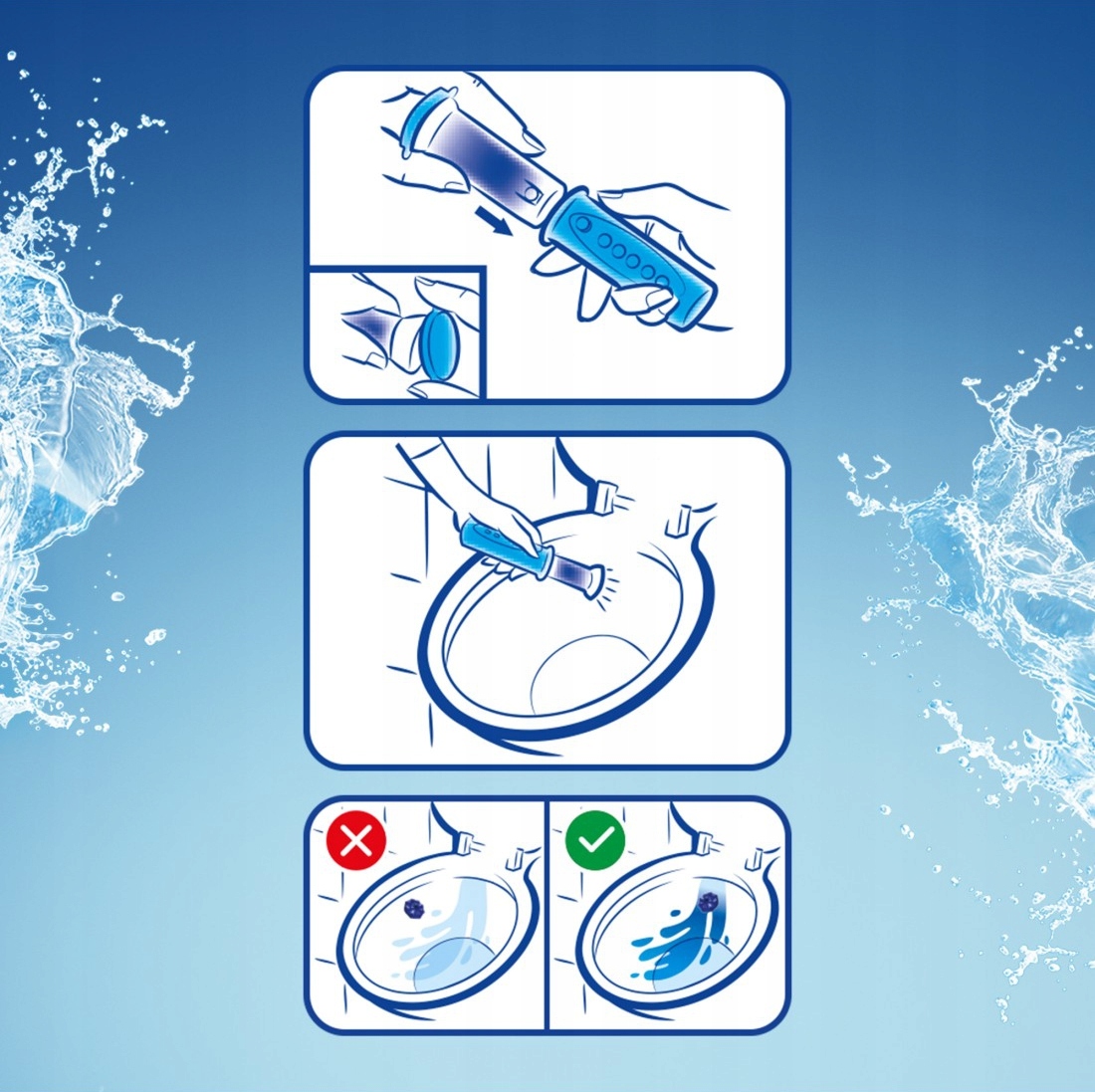 duck fresh discs virtual violet - żelowy krążek do toalety 36ml + aplikator