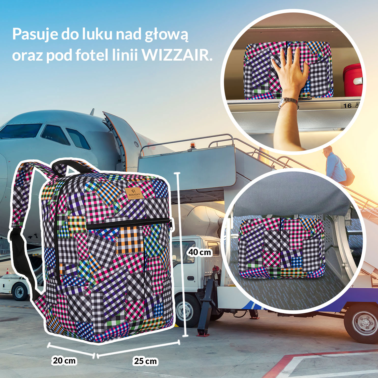 pojemny, lekki plecak podróżny - rovicky