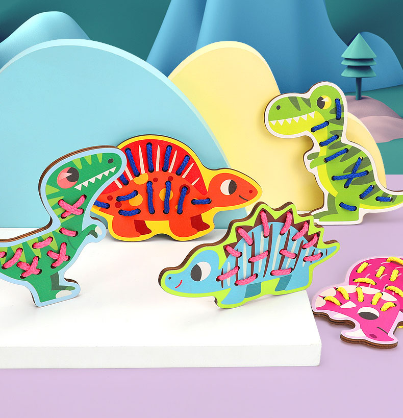 gra logiczna zręcznościowa przeplatanka dinozaury jhtoy-428