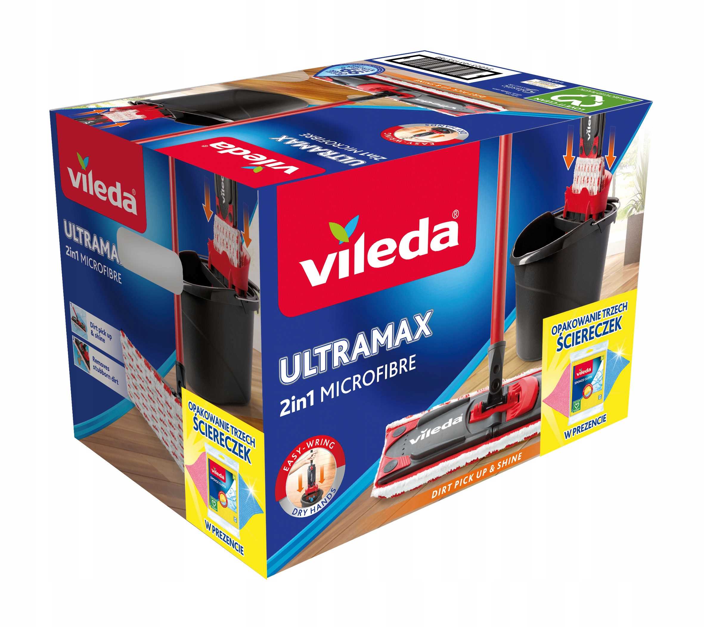 vileda ultramax box + ściereczki viledy