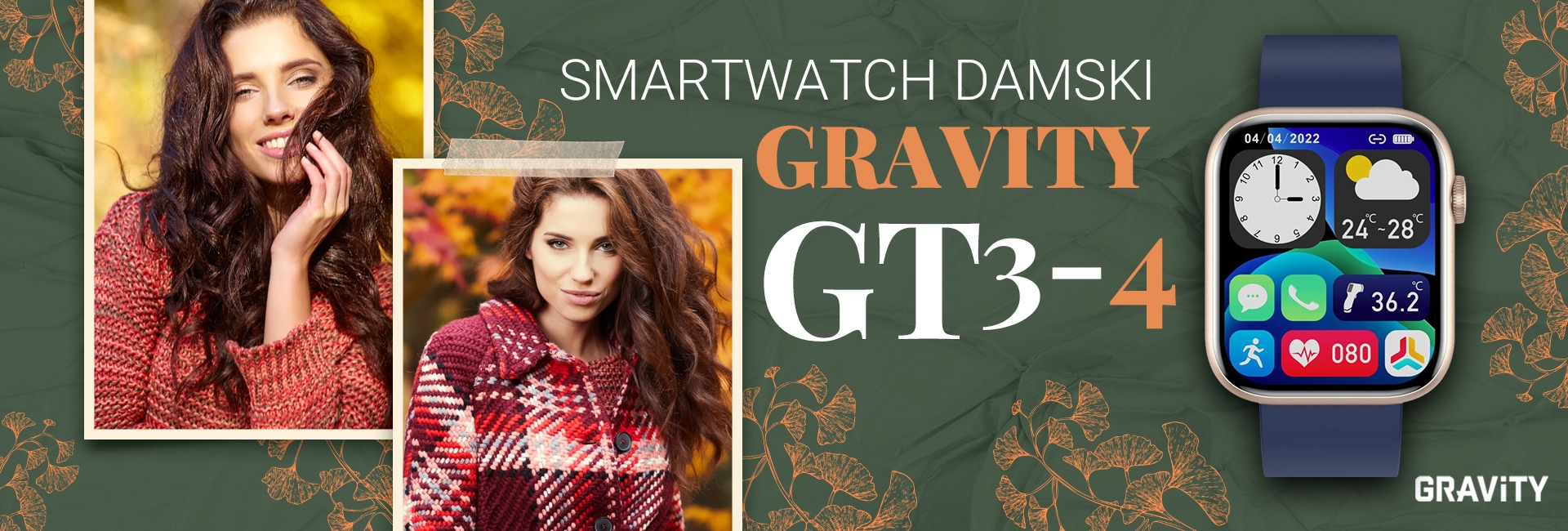 smartwatch damski gravity gt3-4