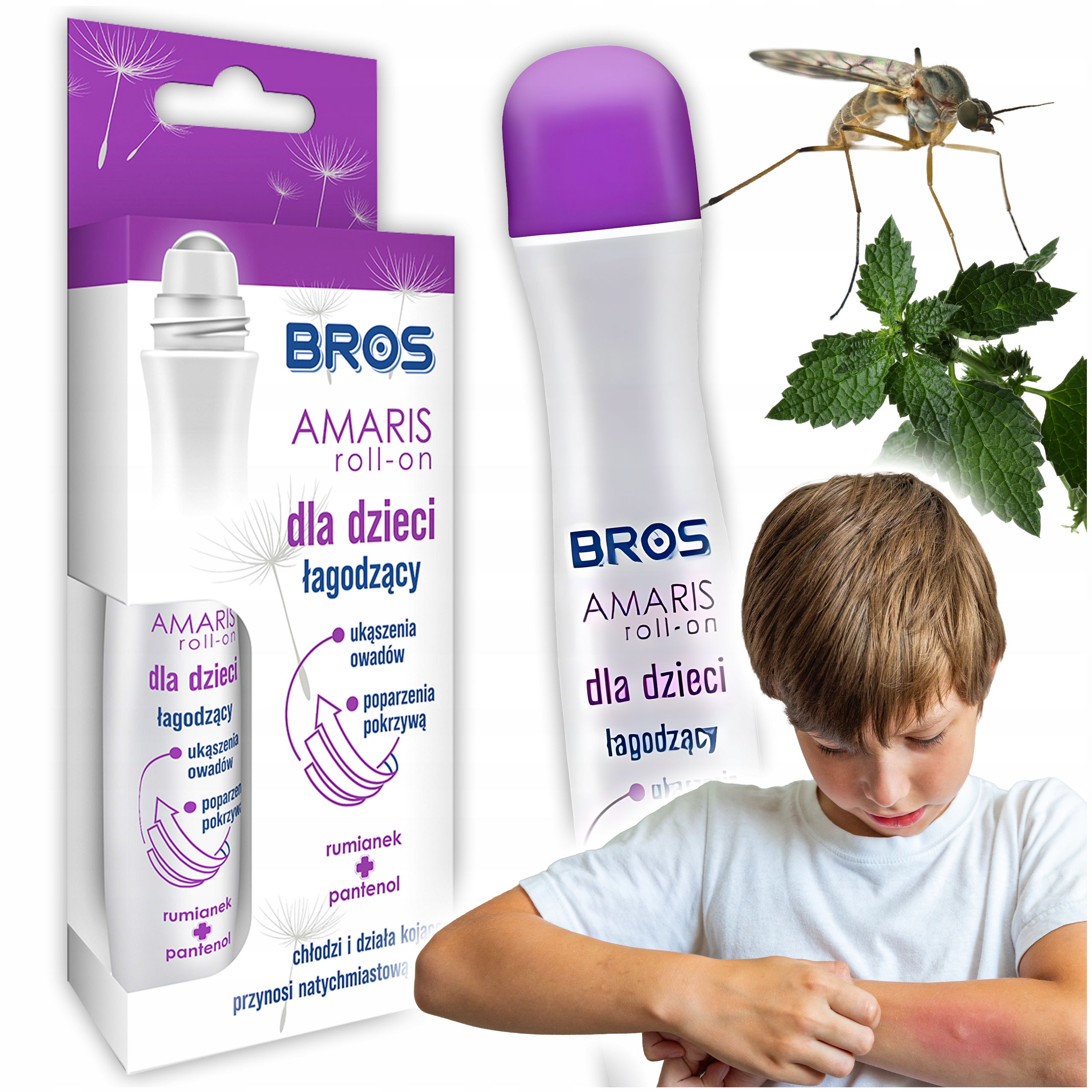 bros - amaris - roll-on dla dzieci łagodzący ukąszenia 15ml