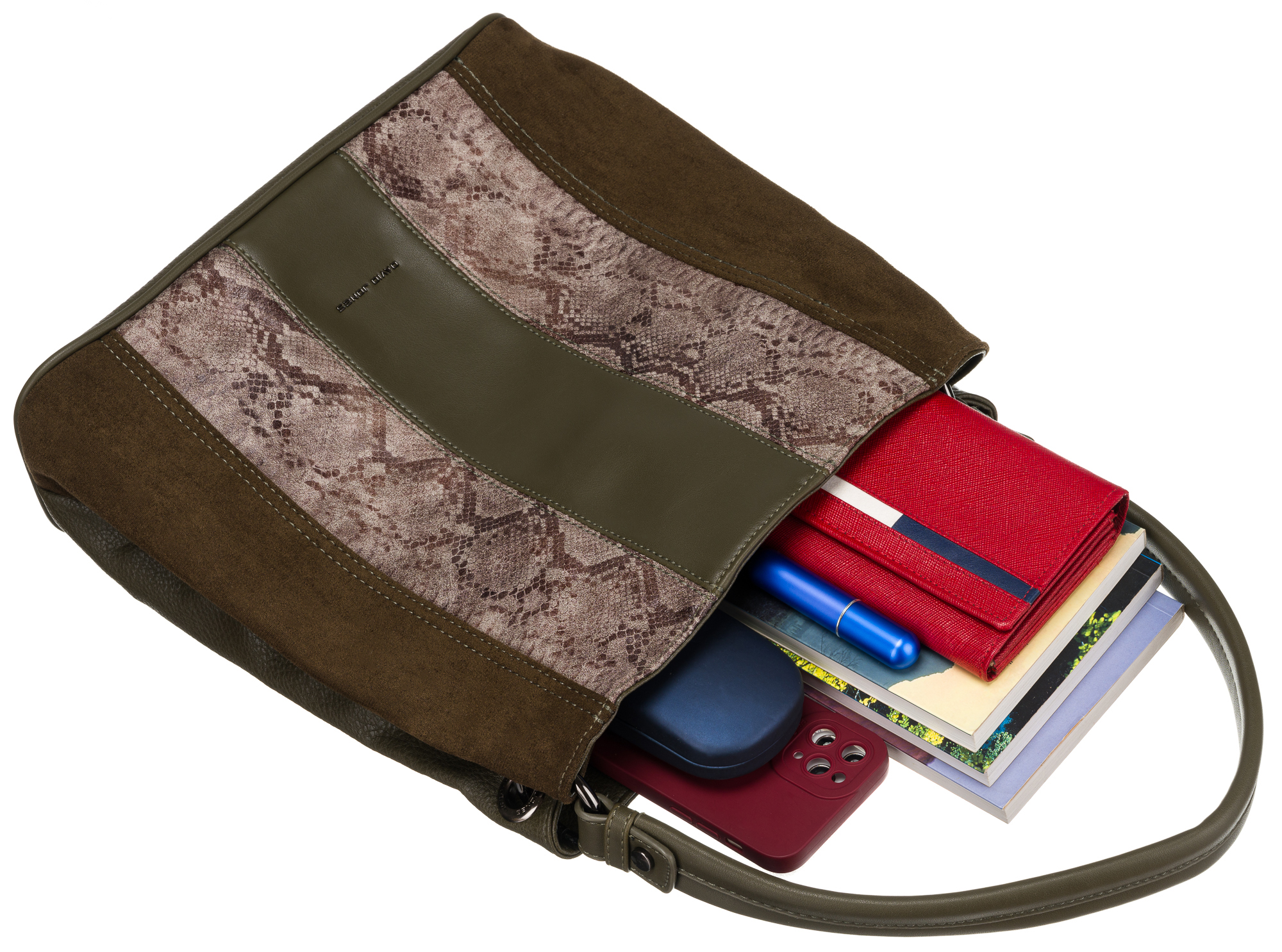 torebka damska 6885-4 khaki