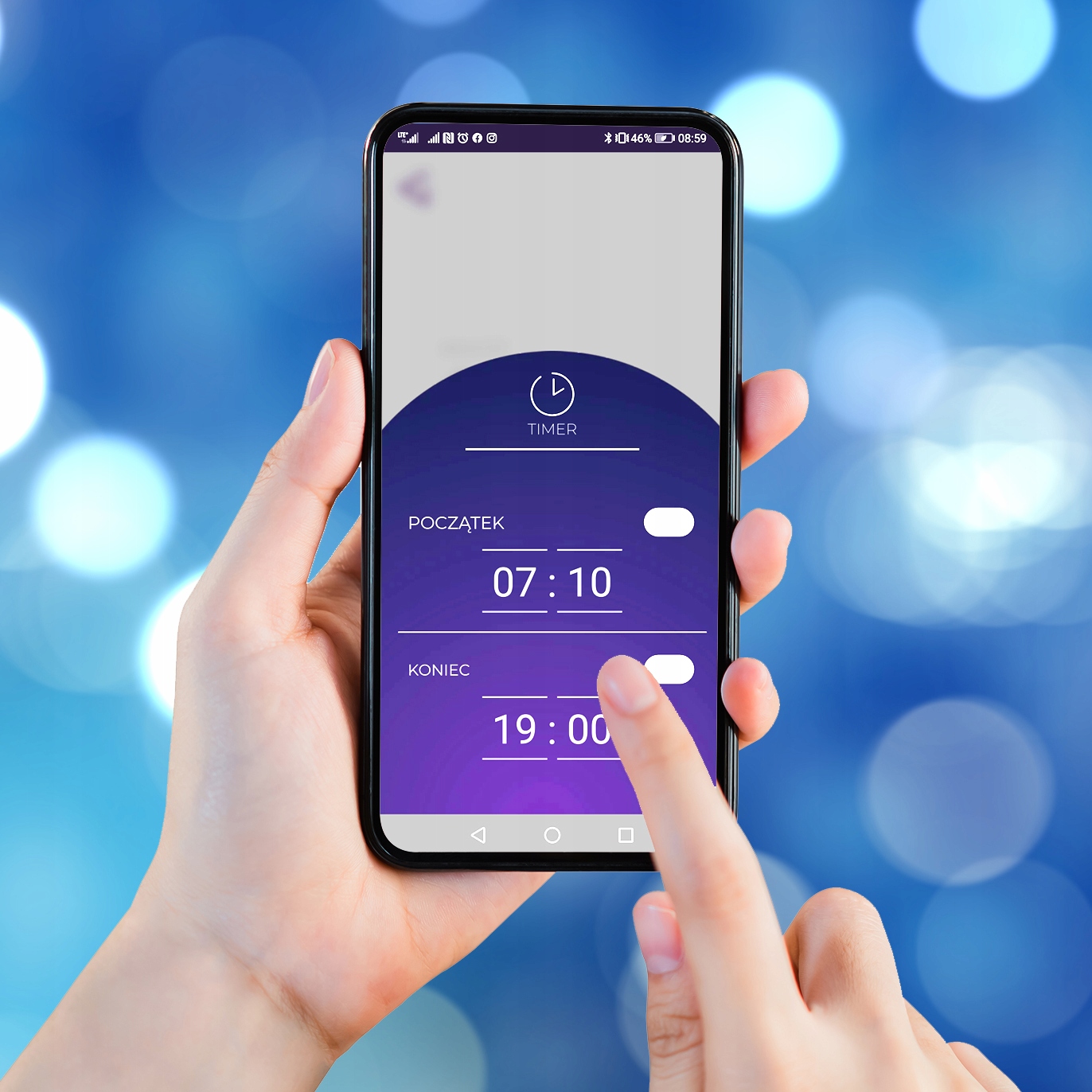 lampki 200led świąteczne białe sterowane telefonem na święta z aplikacją