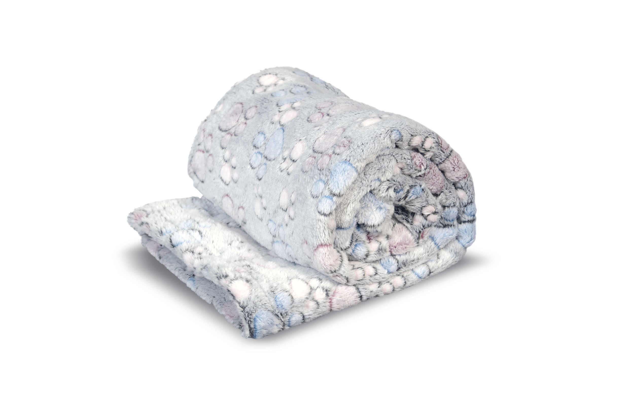 koc polarowy 100x70 cm łapy ciemne