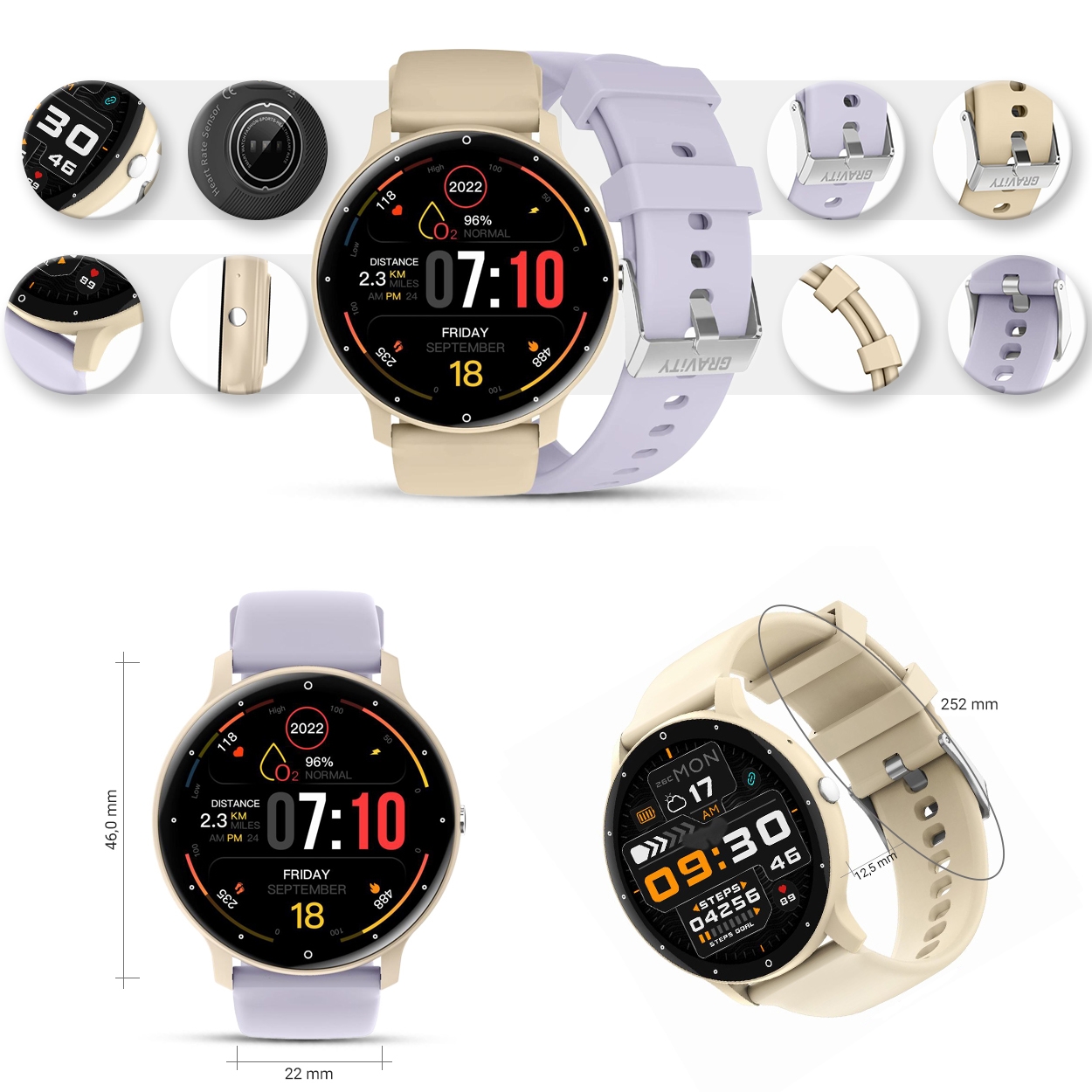 smartwatch gravity gt1-8 pro