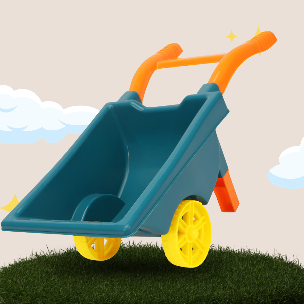 zestaw do piasku piaskownicy taczka foremki grabie łopatka 6 el.