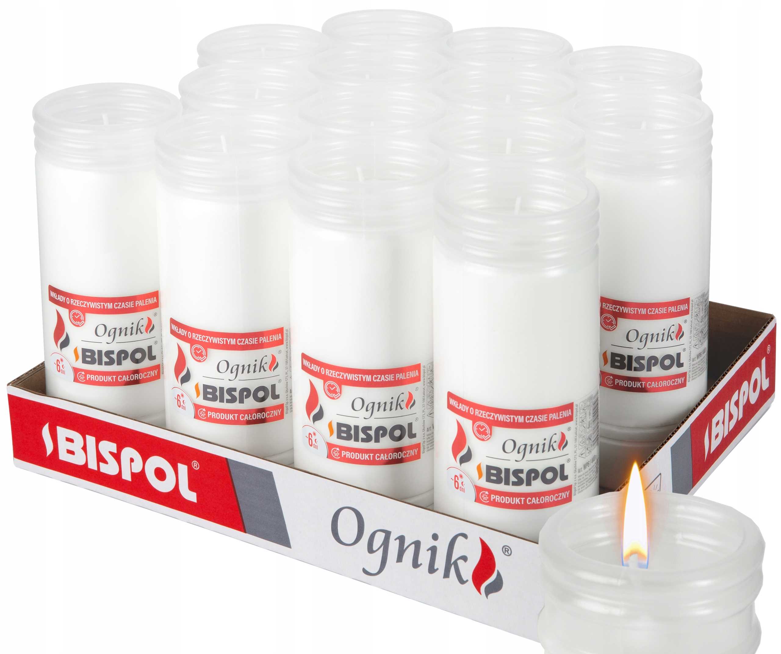 bispol - wkład zalewany ognik wp6 - 14 szt.