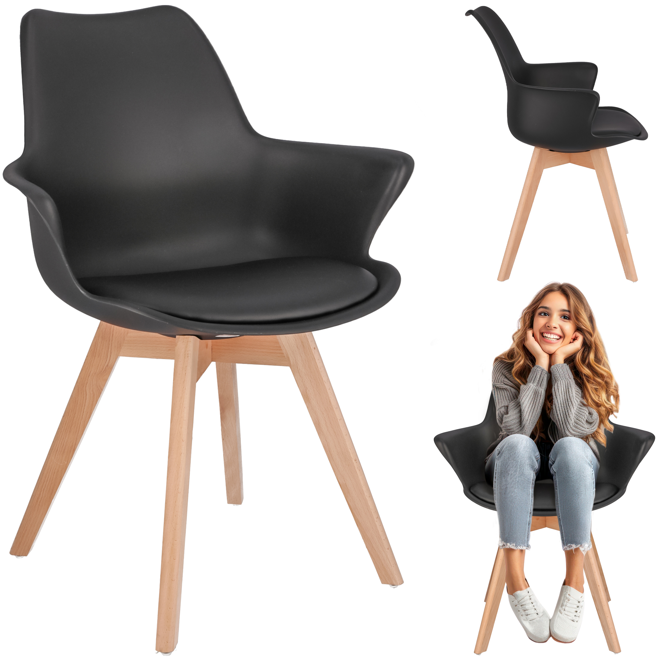 krzesło orlean czarne