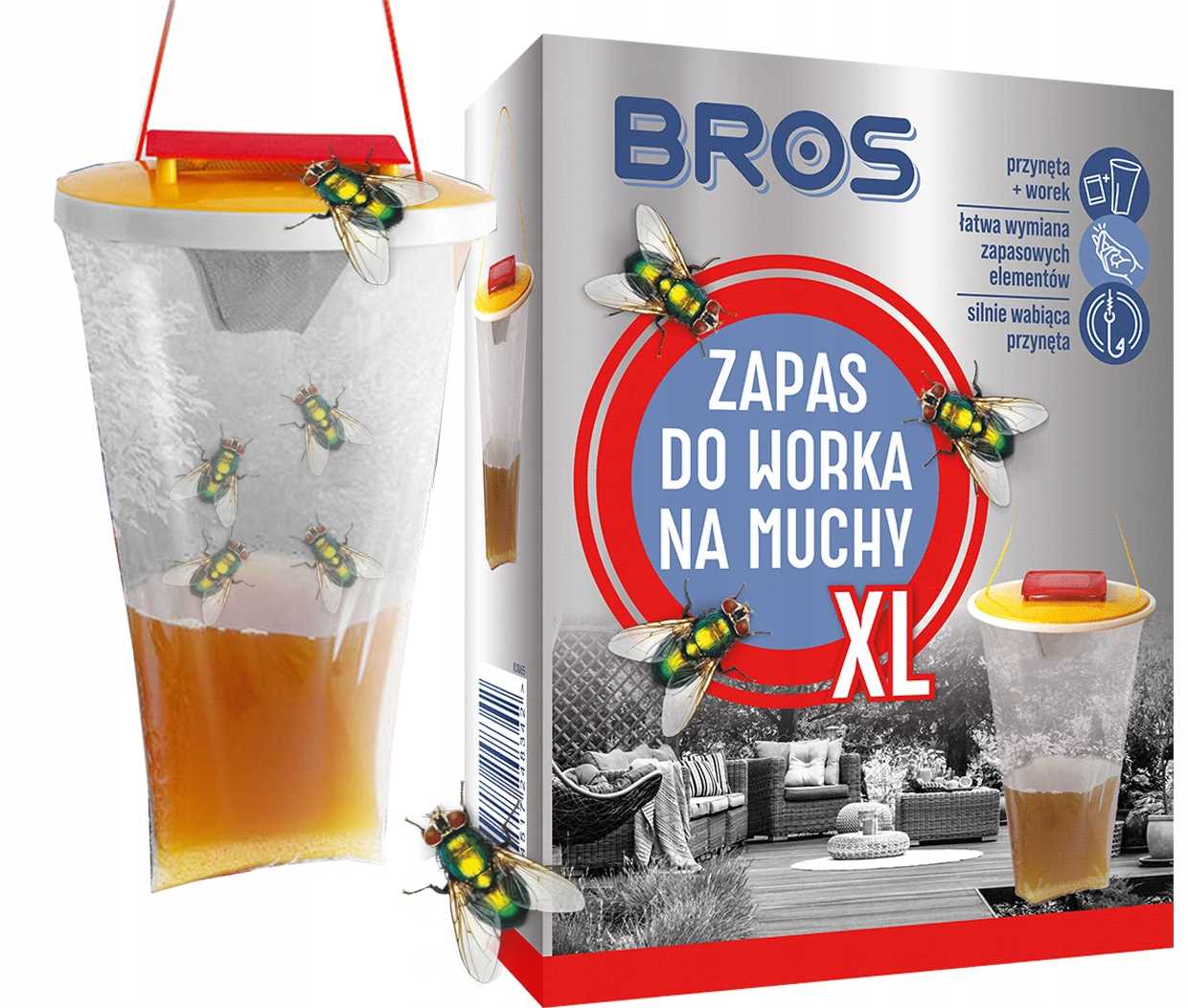 bros - zapas do worka na muchy xl - 2 szt.