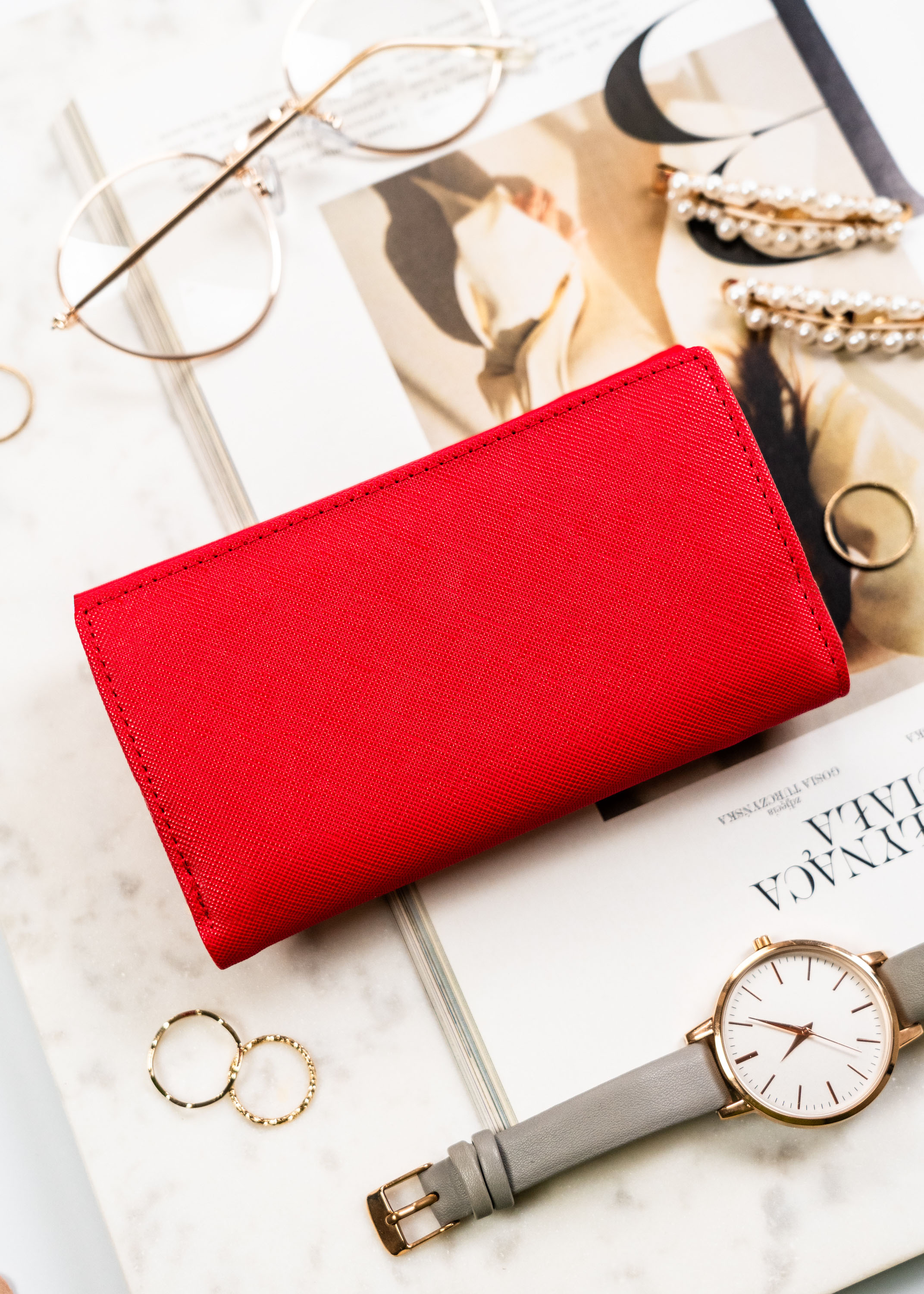 portfel damski pu gd29-sfk-7724 red