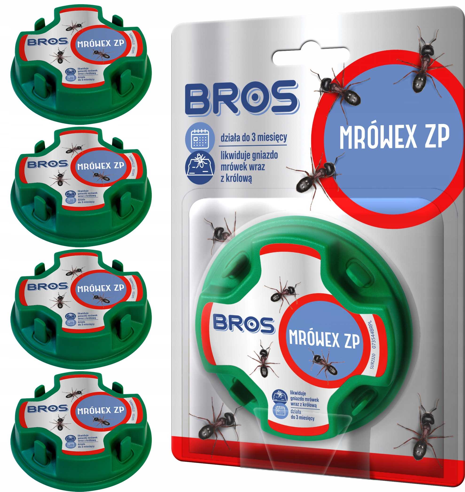 bros mrówex preparat w karmniku na mrówki - 4 szt.