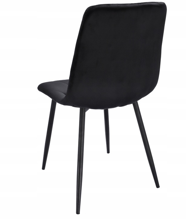 4 x krzesło tapicerowane pikowane welur nowoczesne