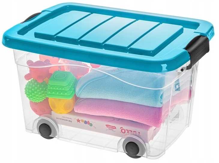 pojemnik roller box 20l, pokrywa turkus