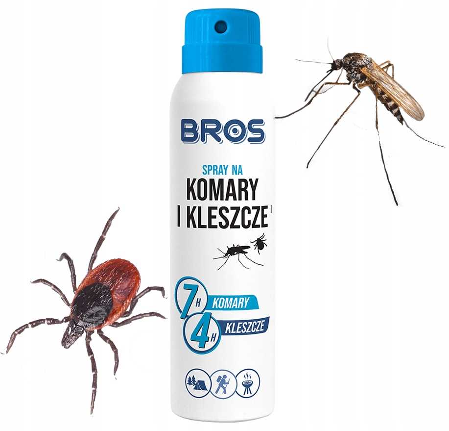bros - spray na komary i kleszcze 90ml - 1 szt.