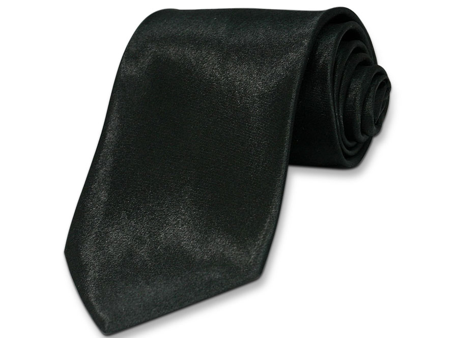 krawat 8 cm t-01 black b.rabatu