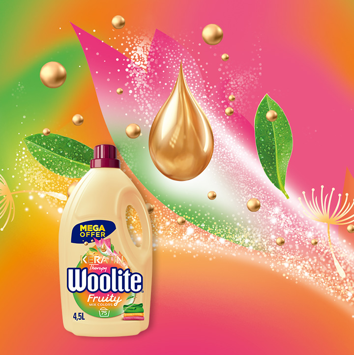 woolite fruity do kolorów z keratyną 4,5l/75 prań