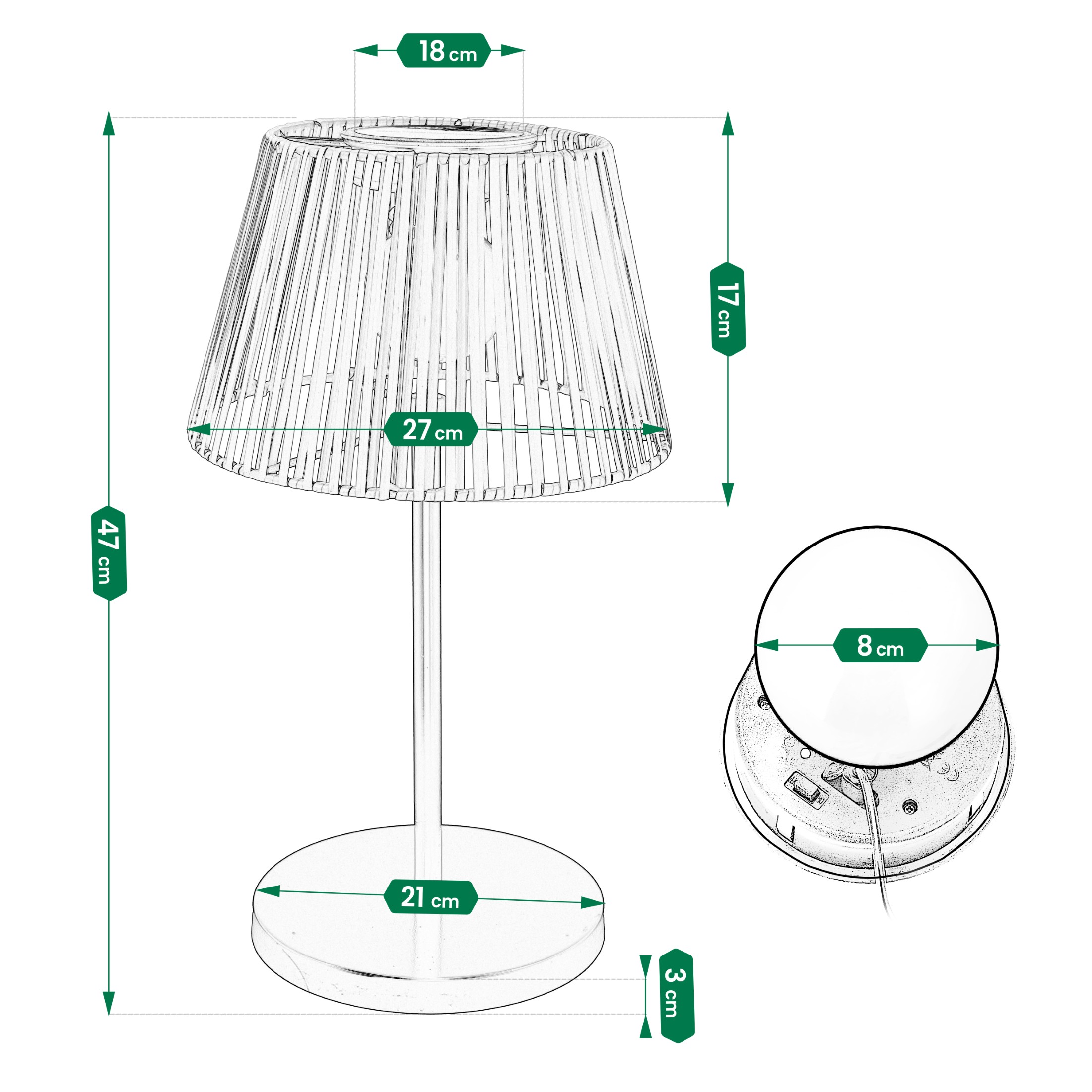 lampka solarna ogrodowa led stojąca zewnętrzna słupek na taras do ogrodu