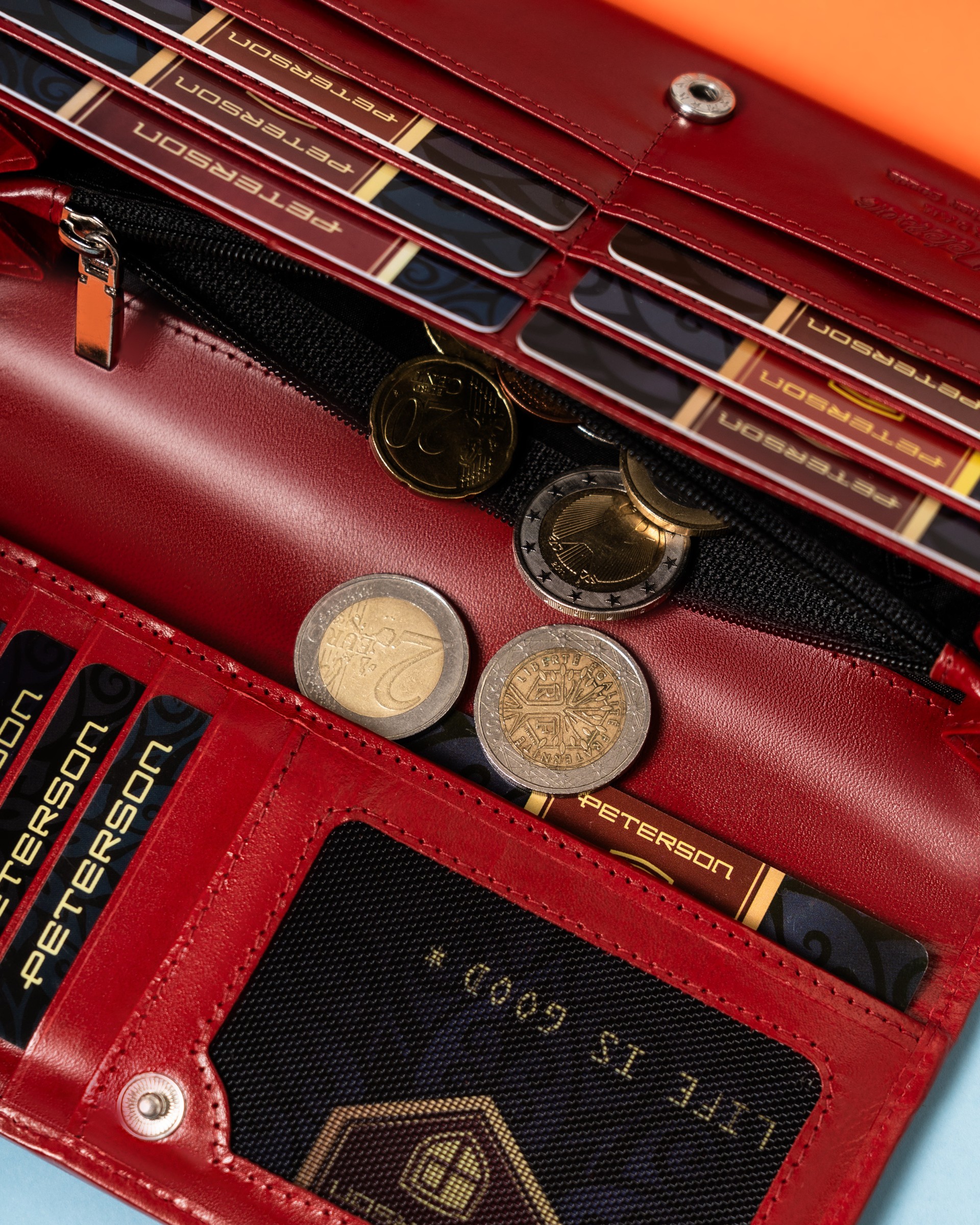 portfel damski skórzany ptn 1680133-ngv-5809 red