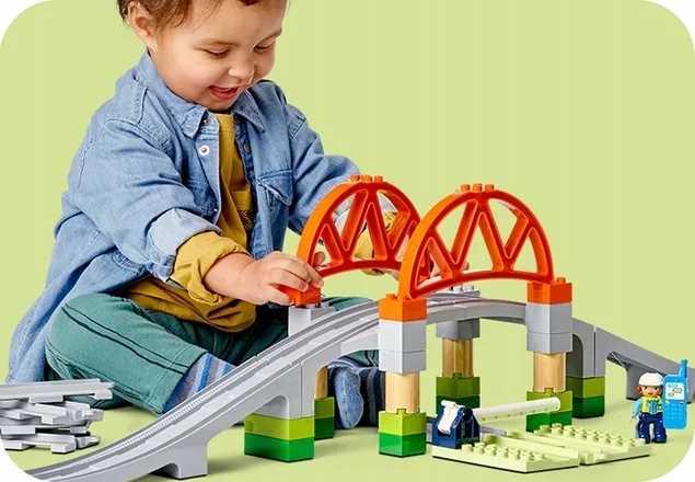 10426 - lego duplo - most i tory kolejowe — zestaw rozszerzający
