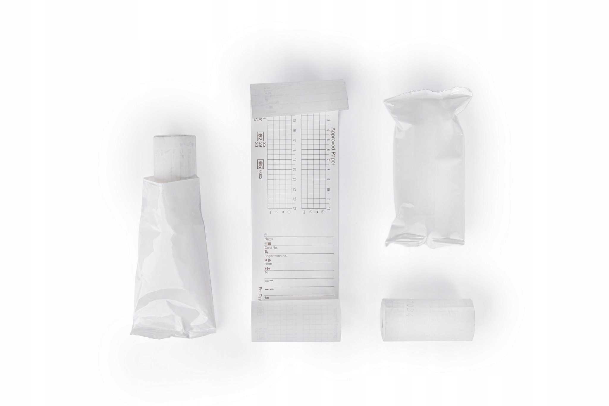 papier do tachografu cyfrowego uniwersalny 1 karton (3 rolki) - 10 szt.