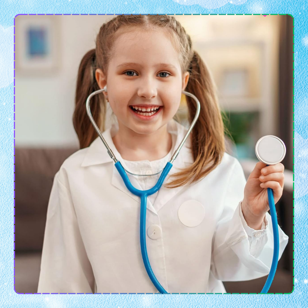 doktor drewniany zestaw lekarski lekarz stetoskop walizka dla dzieci