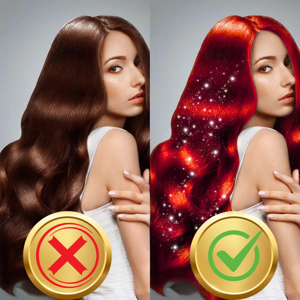 koloryzujący spray do włosów lakier czerwony brokat 250 ml