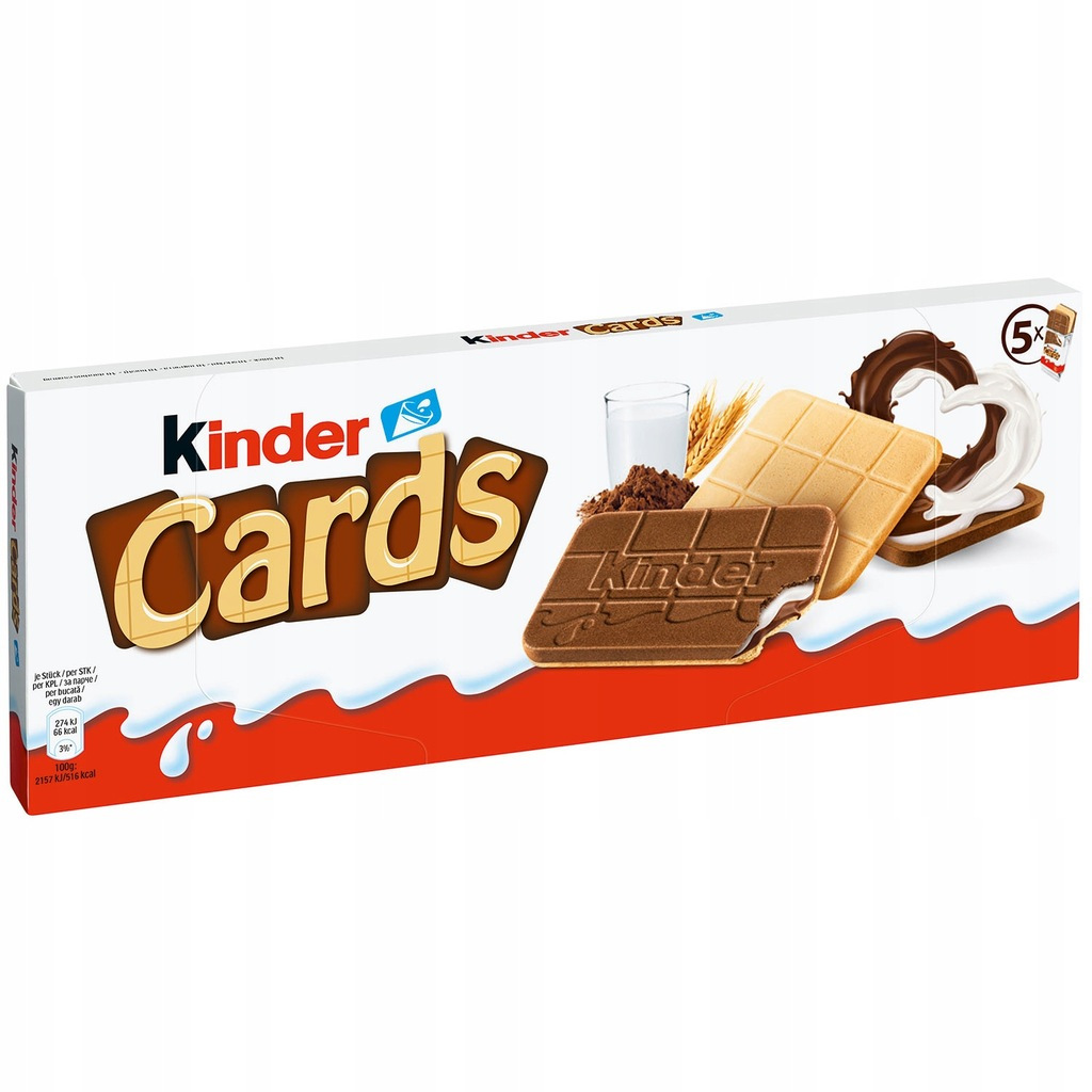 ciastka kinder cards 128 g