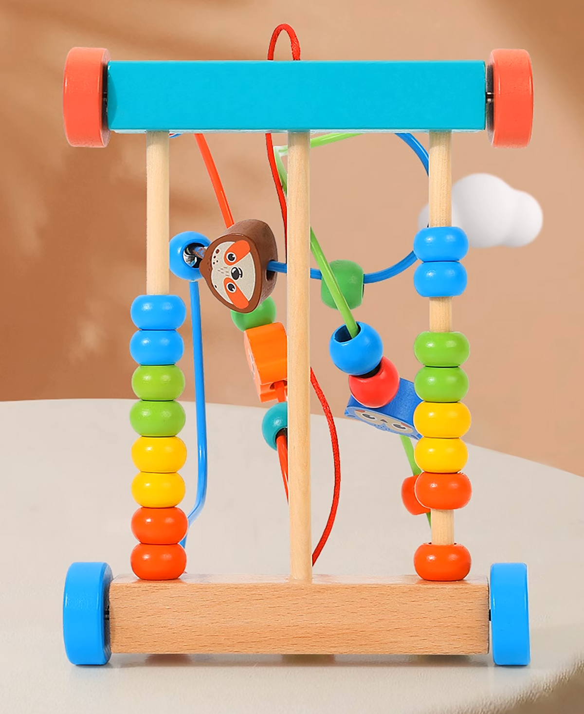 labirynt edykacyjny zoo przeplatanka mula do ciągania na kołach